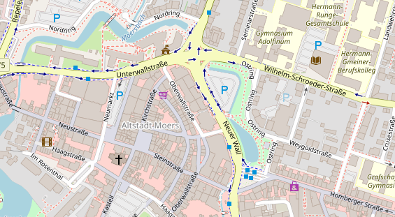 Friseur auf Satellitenbild