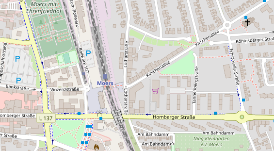 Friseur auf Satellitenbild