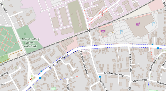 Friseur auf Satellitenbild