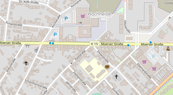 Friseur auf Satellitenbild