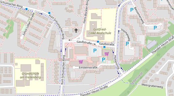 Friseur auf Satellitenbild