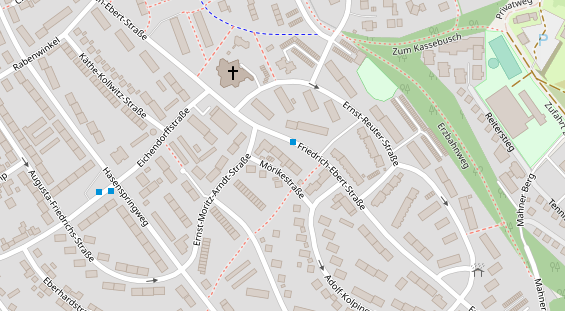 Friseur auf Satellitenbild