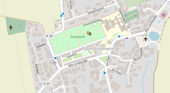 Friseur auf Satellitenbild