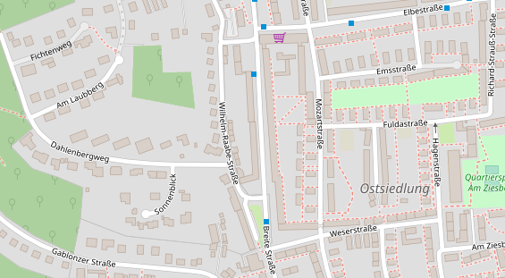 Friseur auf Satellitenbild