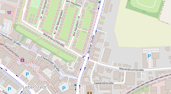 Friseur auf Satellitenbild