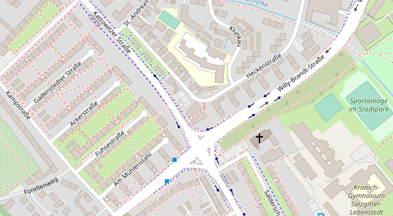 Friseur auf Satellitenbild