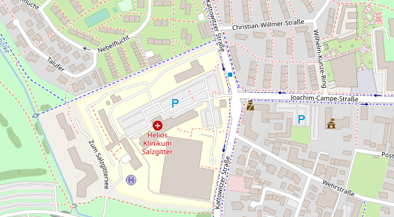 Friseur auf Satellitenbild