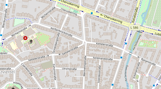 Friseur auf Satellitenbild