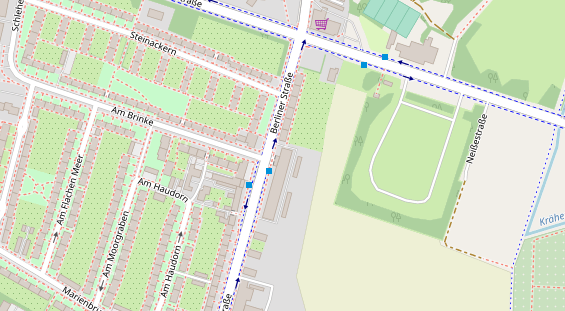 Friseur auf Satellitenbild