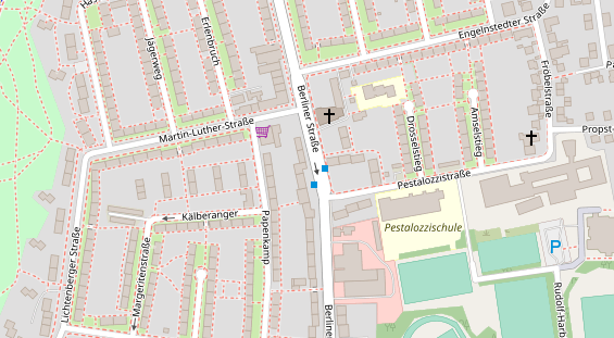 Friseur auf Satellitenbild