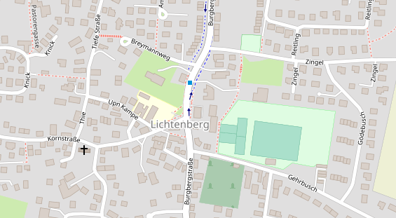 Friseur auf Satellitenbild