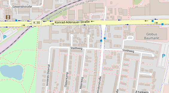 Friseur auf Satellitenbild