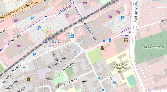 Friseur auf Satellitenbild