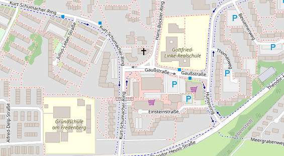 Friseur auf Satellitenbild