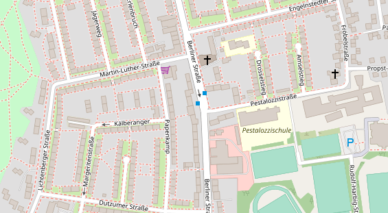 Friseur auf Satellitenbild