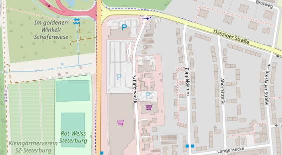 Friseur auf Satellitenbild