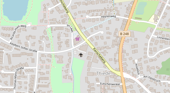 Friseur auf Satellitenbild