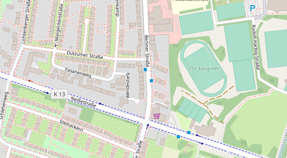 Friseur auf Satellitenbild