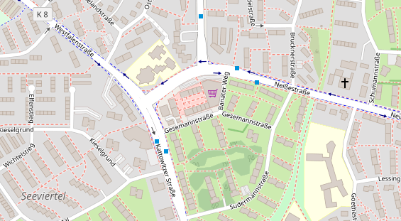 Friseur auf Satellitenbild