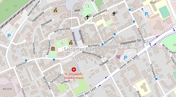 Friseur auf Satellitenbild