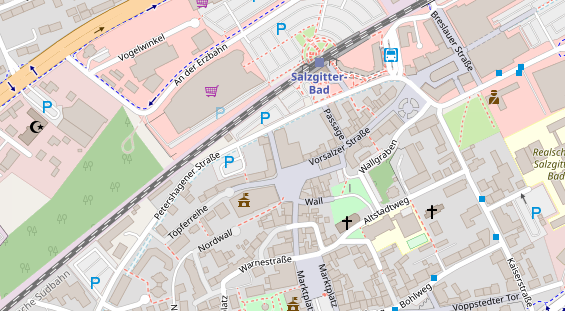 Friseur auf Satellitenbild