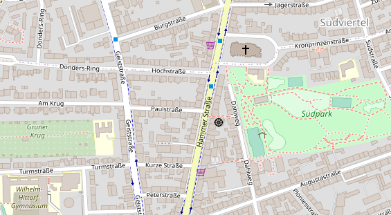 Friseur auf Satellitenbild