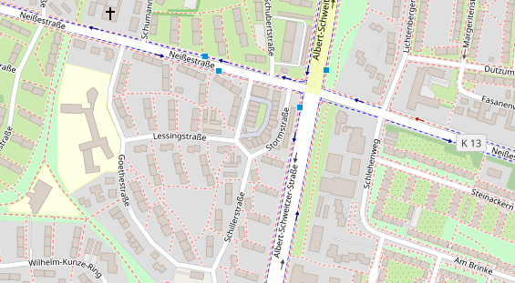 Friseur auf Satellitenbild