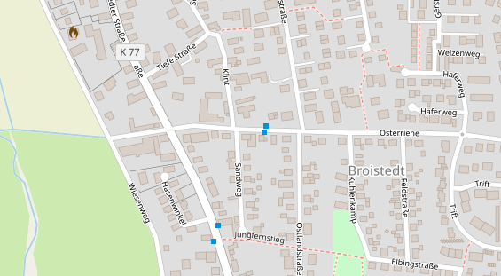 Friseur auf Satellitenbild