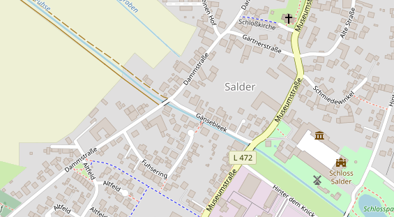 Friseur auf Satellitenbild