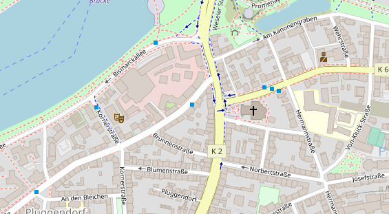 Friseur auf Satellitenbild