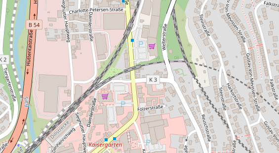 Friseur auf Satellitenbild