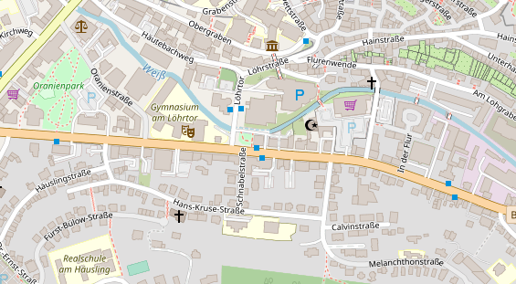 Friseur auf Satellitenbild