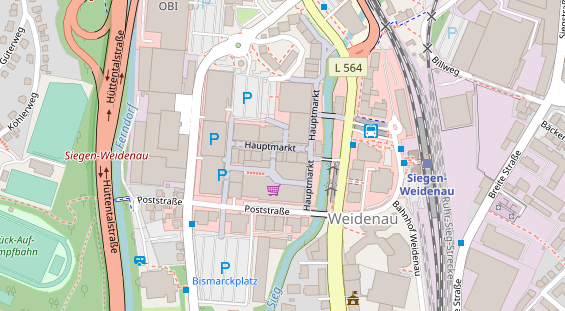 Friseur auf Satellitenbild