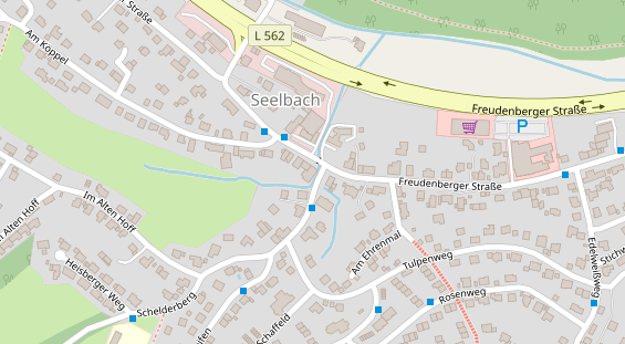 Friseur auf Satellitenbild