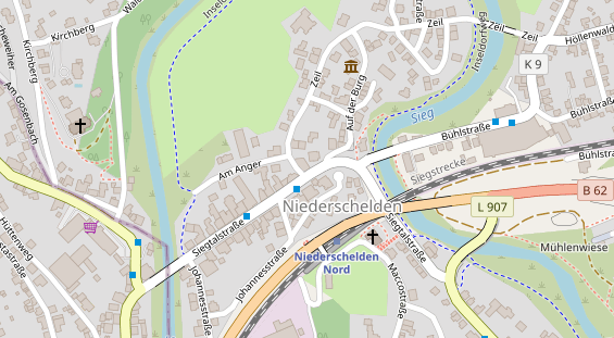 Friseur auf Satellitenbild