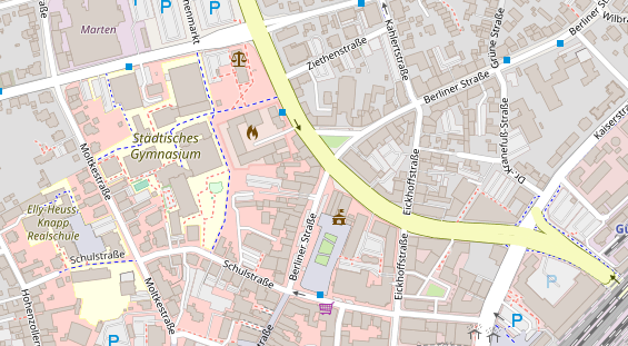 Friseur auf Satellitenbild