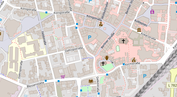 Friseur auf Satellitenbild