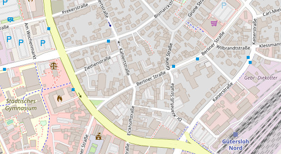 Friseur auf Satellitenbild