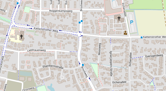 Friseur auf Satellitenbild