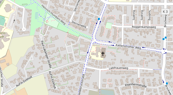 Friseur auf Satellitenbild