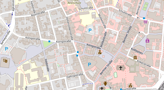 Friseur auf Satellitenbild