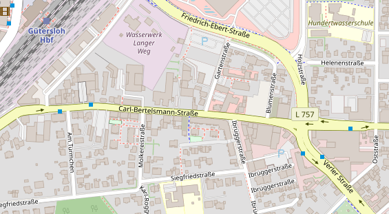 Friseur auf Satellitenbild