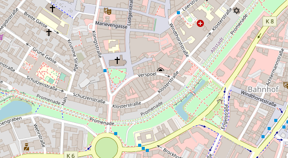 Friseur auf Satellitenbild