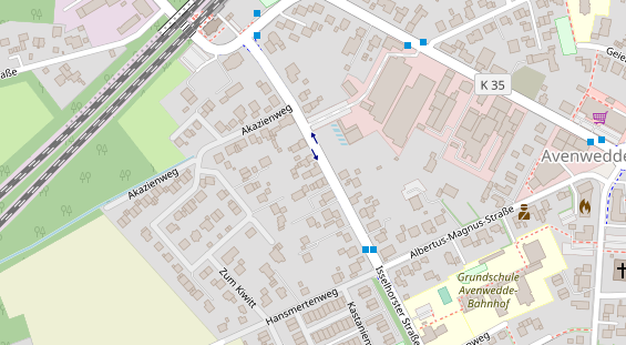 Friseur auf Satellitenbild