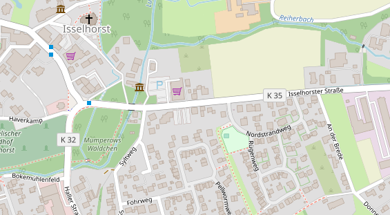 Friseur auf Satellitenbild