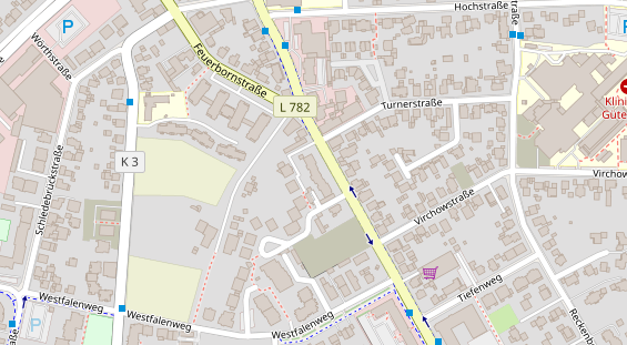 Friseur auf Satellitenbild