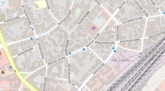 Friseur auf Satellitenbild