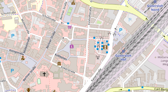 Friseur auf Satellitenbild