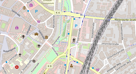 Friseur auf Satellitenbild