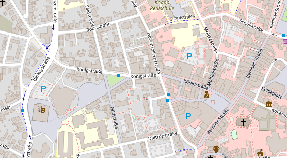 Friseur auf Satellitenbild